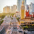 Miami Downtown- Painted